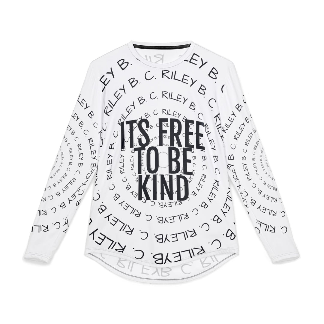 Kindness Is Free White Performance UV Long Sleeve