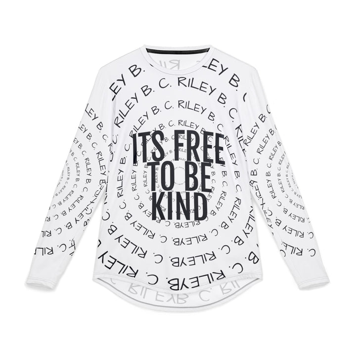 Kindness Is Free White Performance UV Long Sleeve