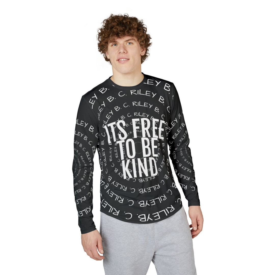 Kindness Is Free Midnight Performance UV Long Sleeve