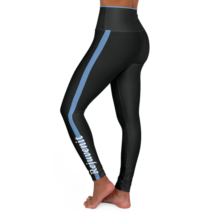 Rejuvenit Core Stripe High-Waist Yoga Leggings