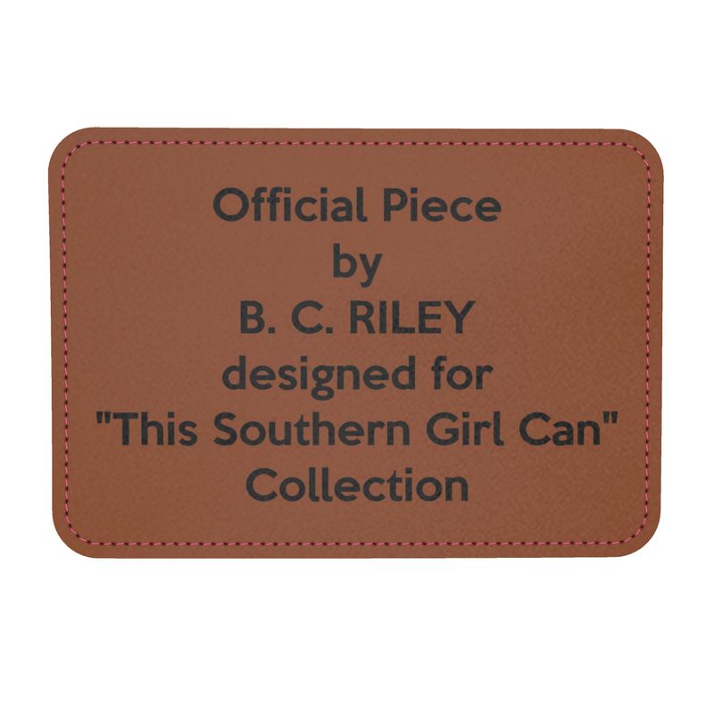 T.S.G.C. “This Southern Girl Can” Leather Crossbody Bag  Magnolia Noir Collection by B. C. Riley