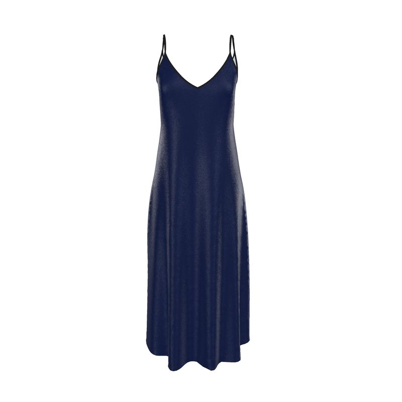 Navy Slip Dress  Designed by B. C. Riley