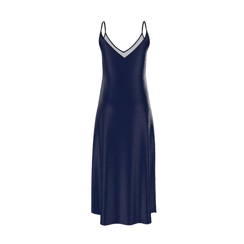 Navy Slip Dress  Designed by B. C. Riley