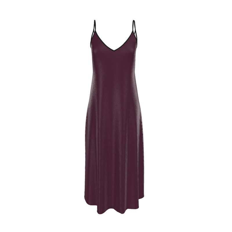 Burgundy Slip Dress  Designed by B. C. Riley