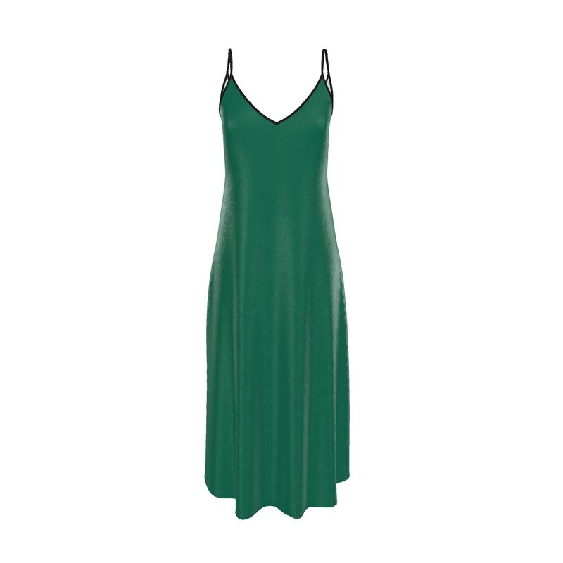 Emerald Green Slip Dress  Designed by B. C. Riley