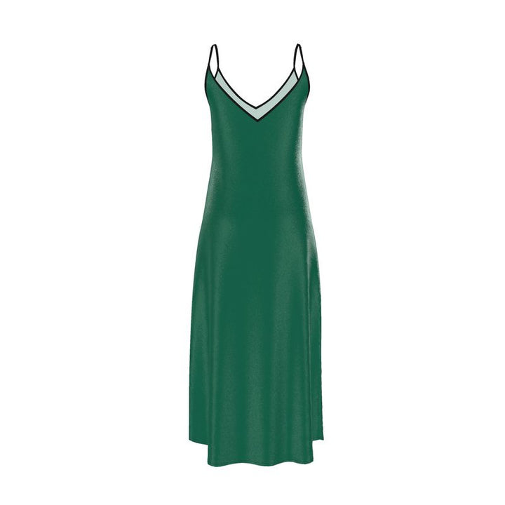 Emerald Green Slip Dress  Designed by B. C. Riley