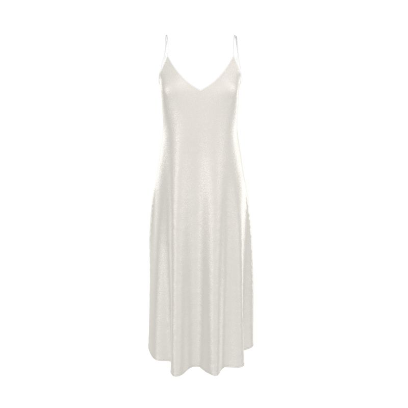Cream / Off-White Slip Dress  Designed by B. C. Riley