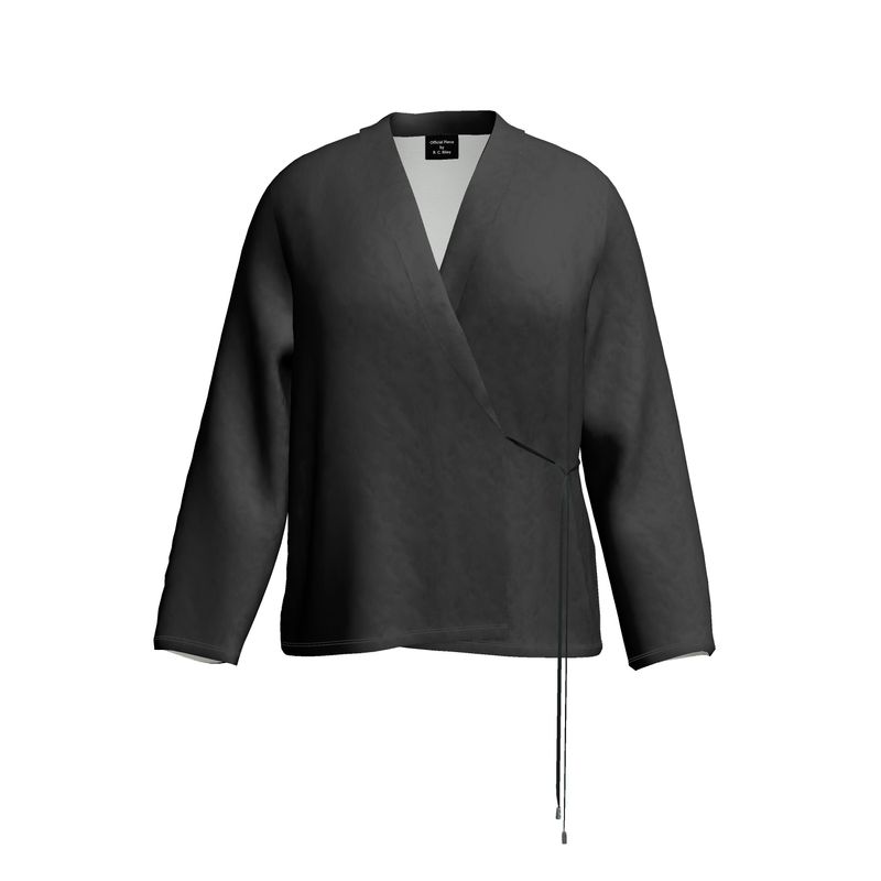 Black Wrap Blazer designed by B. C. Riley