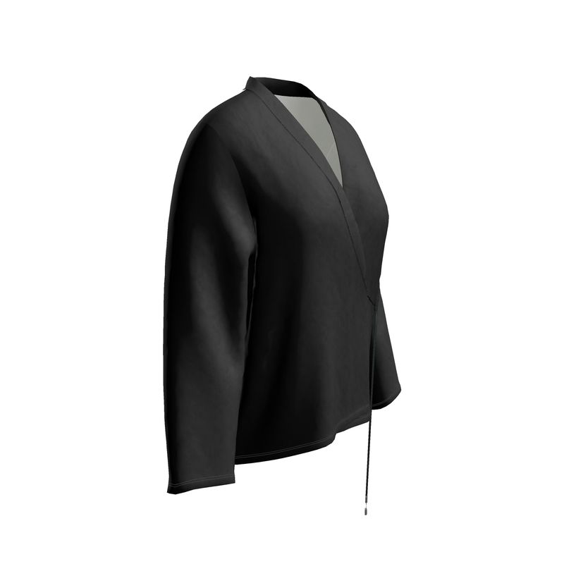 Black Wrap Blazer designed by B. C. Riley
