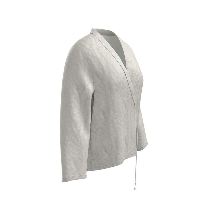 Cream / Off-White Wrap Blazer Designed by B. C. Riley