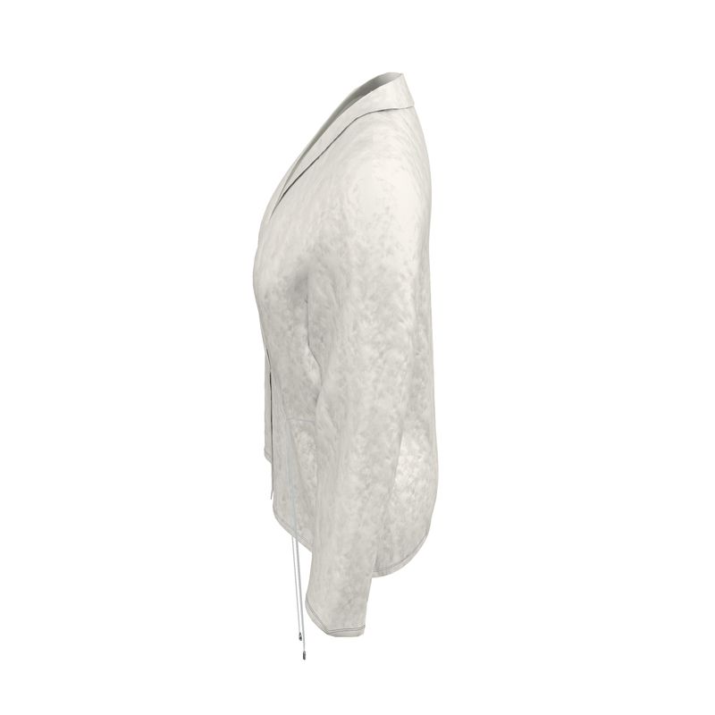 Cream / Off-White Wrap Blazer Designed by B. C. Riley