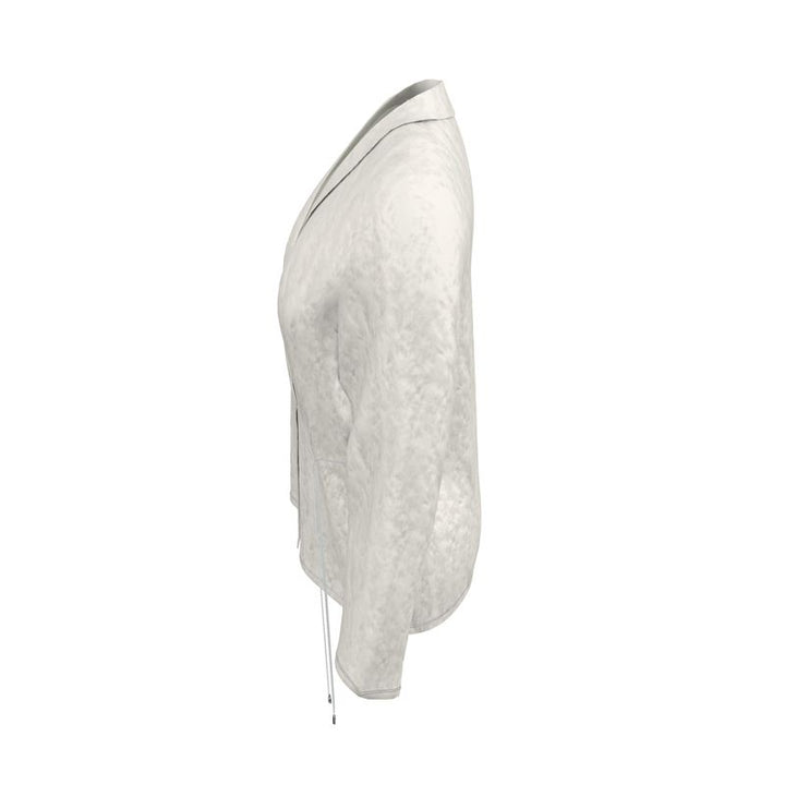 Cream / Off-White Wrap Blazer Designed by B. C. Riley