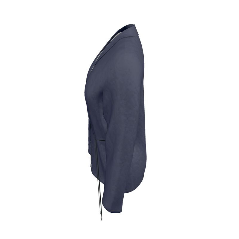 Navy Wrap Blazer  Designed by B. C. Riley