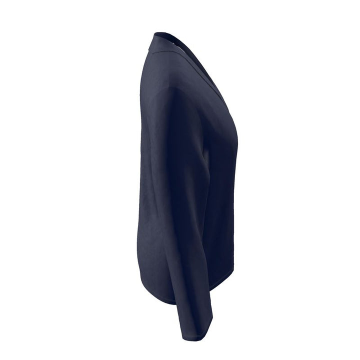 Navy Wrap Blazer  Designed by B. C. Riley