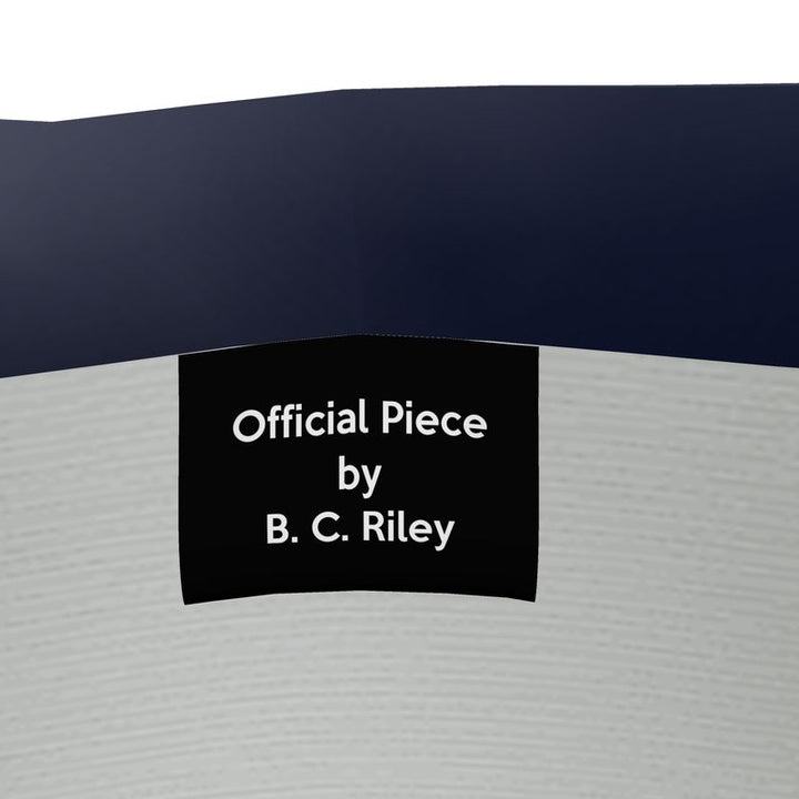 Navy Wrap Blazer  Designed by B. C. Riley