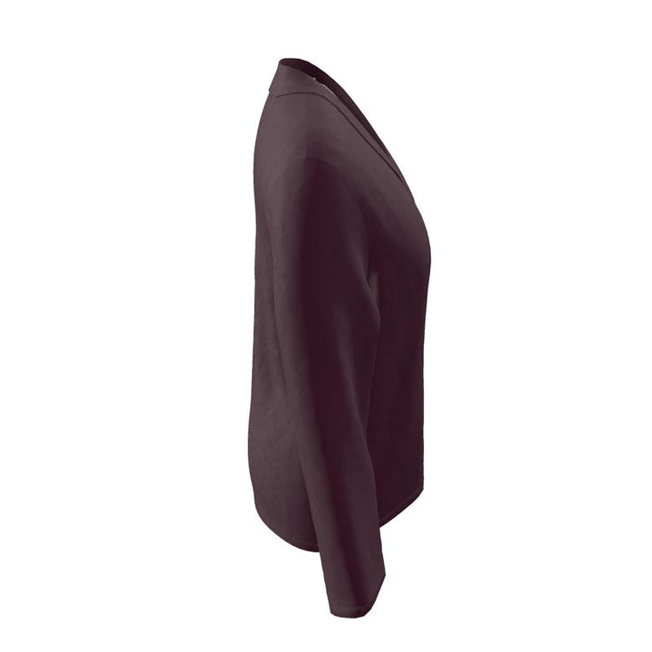 Burgundy Wrap Blazer  Designed by B. C. Riley