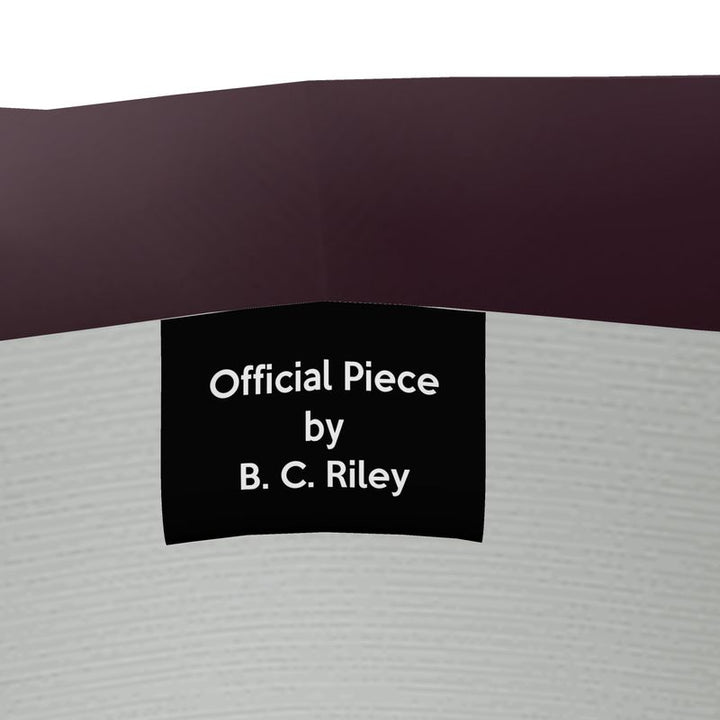 Burgundy Wrap Blazer  Designed by B. C. Riley