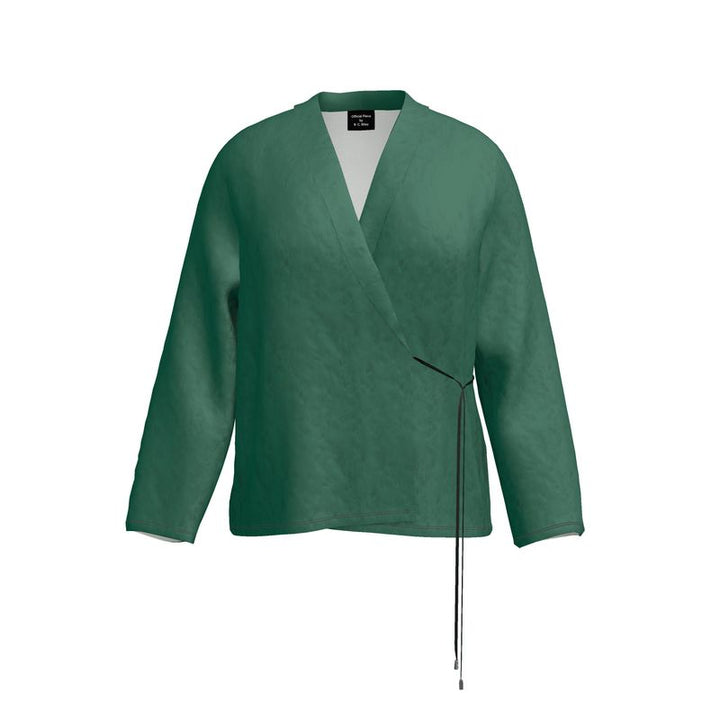 Emerald Green Wrap Blazer  Designed by B. C. Riley