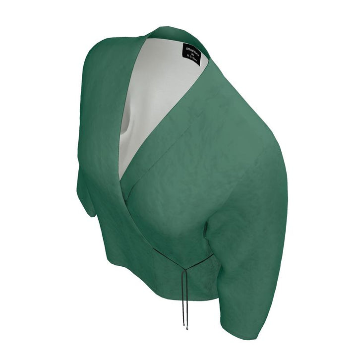Emerald Green Wrap Blazer  Designed by B. C. Riley