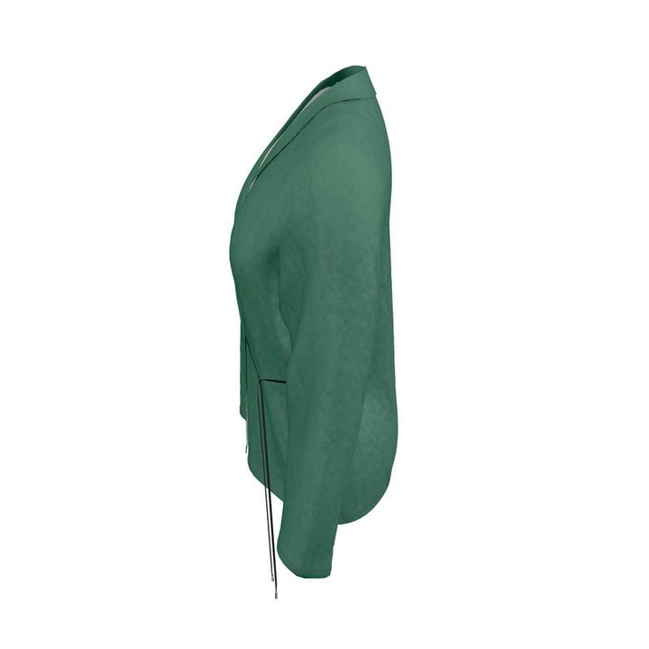 Emerald Green Wrap Blazer  Designed by B. C. Riley