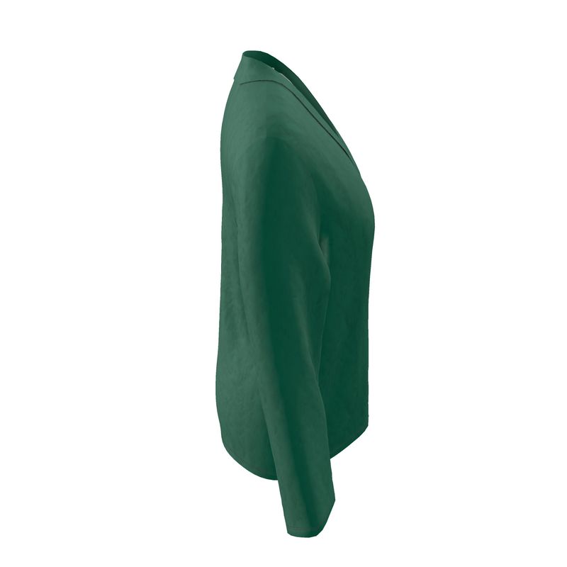 Emerald Green Wrap Blazer  Designed by B. C. Riley