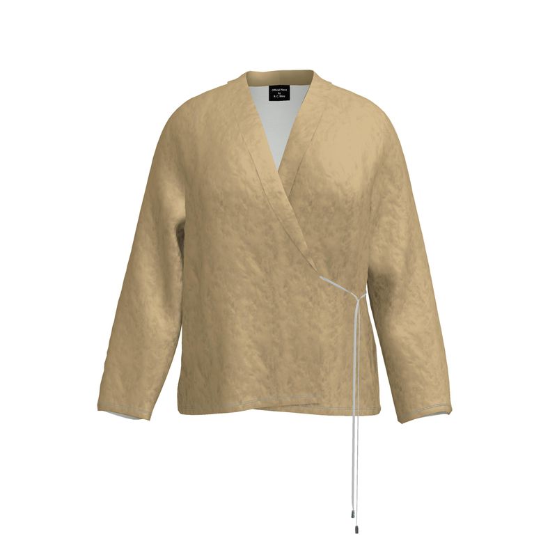 Champagne Gold Wrap Blazer  Designed by B. C. Riley
