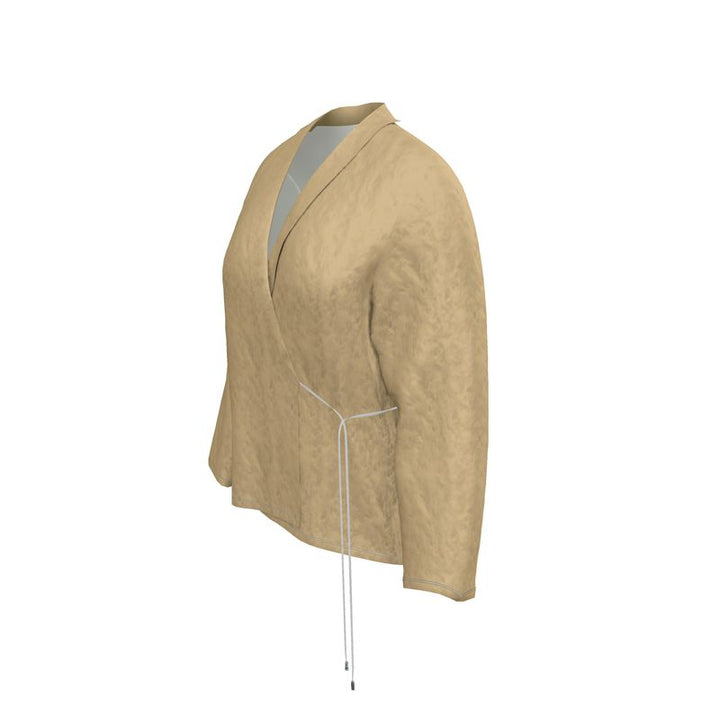 Champagne Gold Wrap Blazer  Designed by B. C. Riley