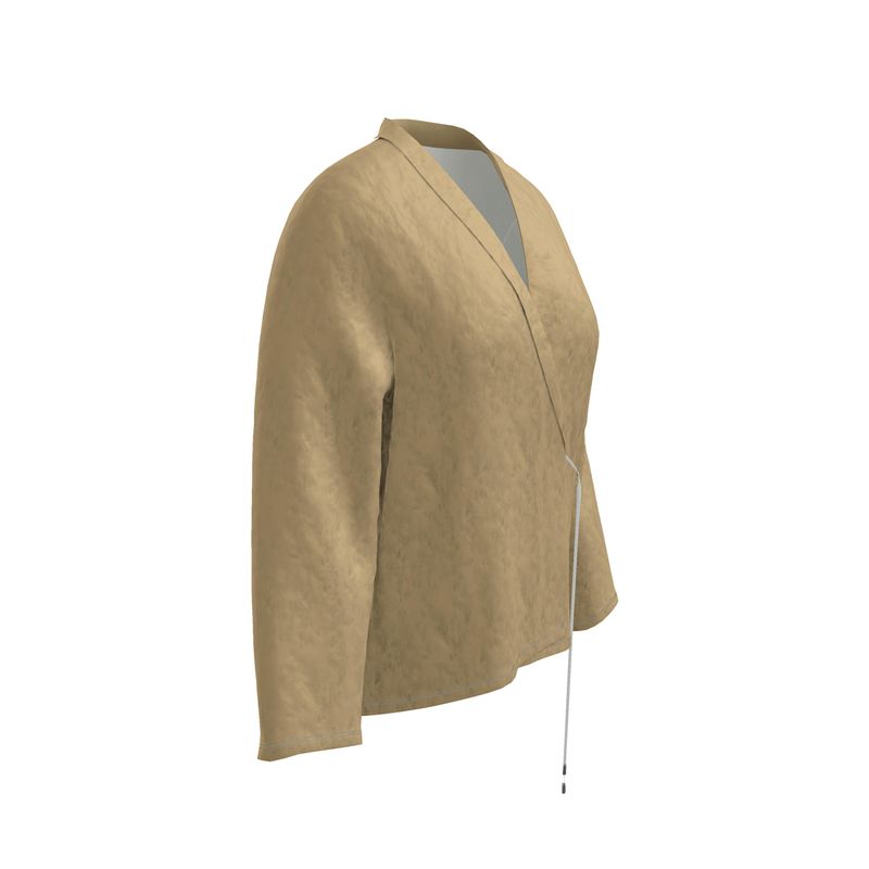 Champagne Gold Wrap Blazer  Designed by B. C. Riley