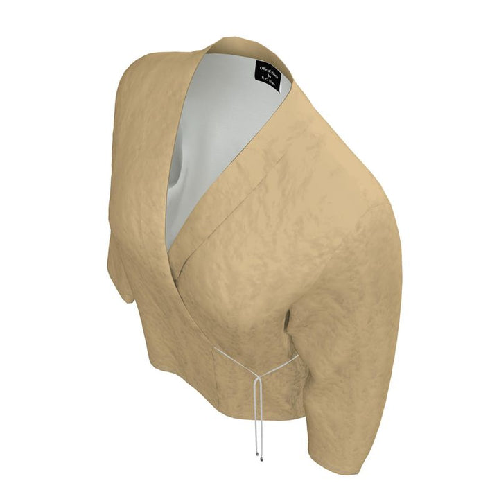 Champagne Gold Wrap Blazer  Designed by B. C. Riley