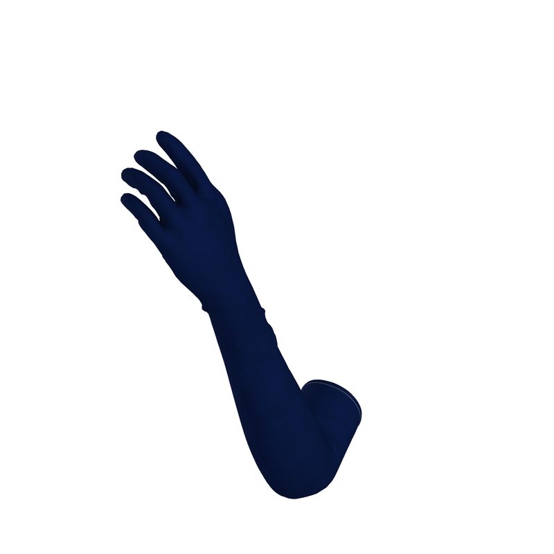 Navy Long Gloves  Designed by B. C. Riley