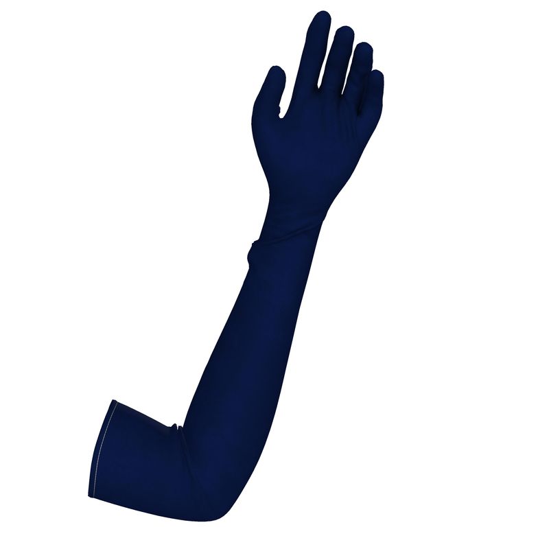 Navy Long Gloves  Designed by B. C. Riley