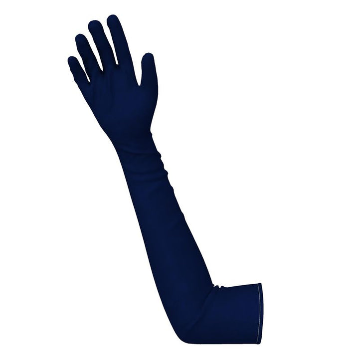 Navy Long Gloves  Designed by B. C. Riley