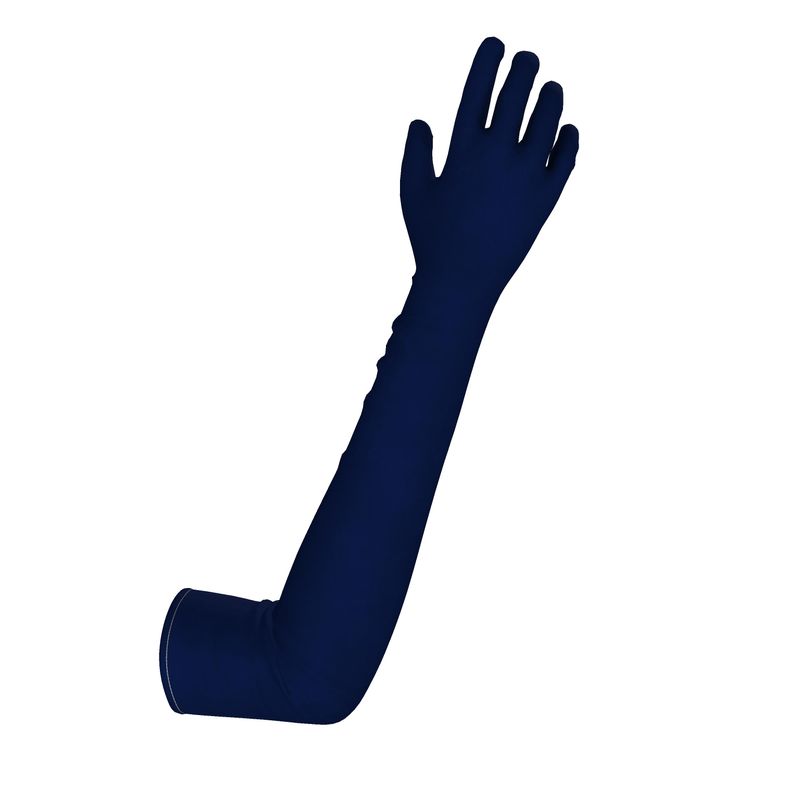 Navy Long Gloves  Designed by B. C. Riley