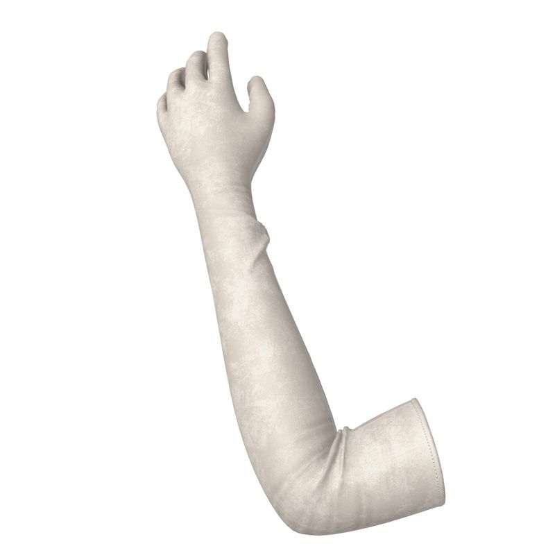 Cream / Off-White Long Gloves  Designed by B. C. Riley