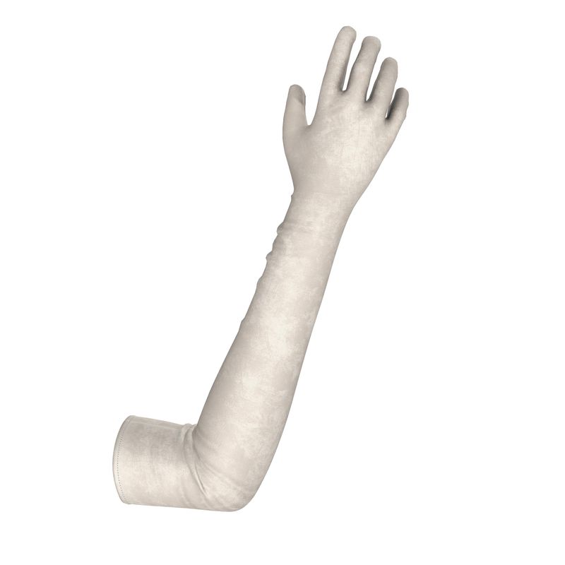 Cream / Off-White Long Gloves  Designed by B. C. Riley