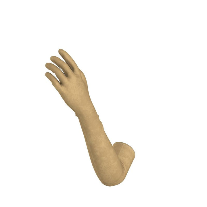 Champagne Gold Long Gloves  Designed by B. C. Riley