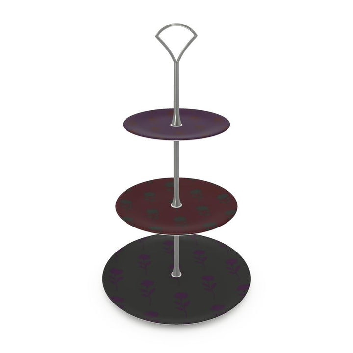 Designer Cake Stand — Magnolia Noir Collection by B. C. Riley