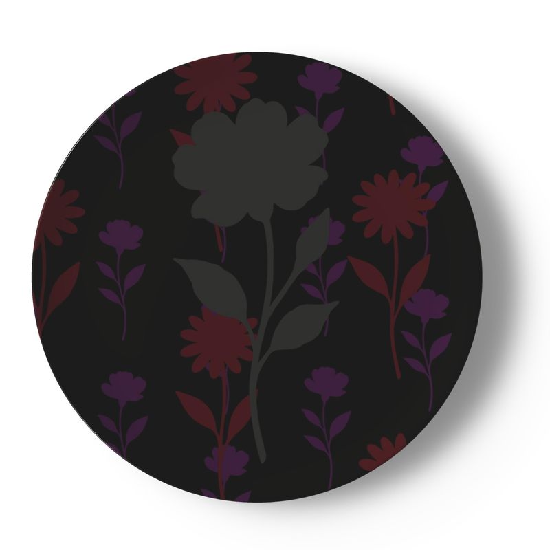 Bone China Collector Plate — Magnolia Noir Collection by B. C. Riley