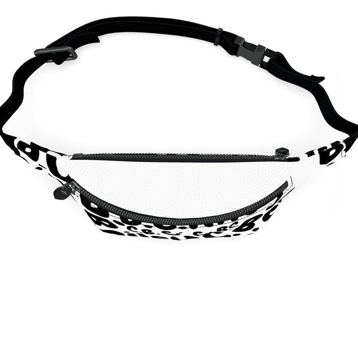 “Monogram Mirage” Designer Leather Fanny Pack by B. C. Riley