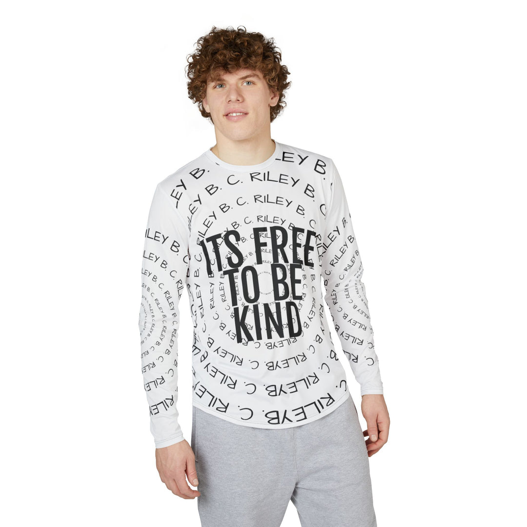 Kindness Is Free White Performance UV Long Sleeve