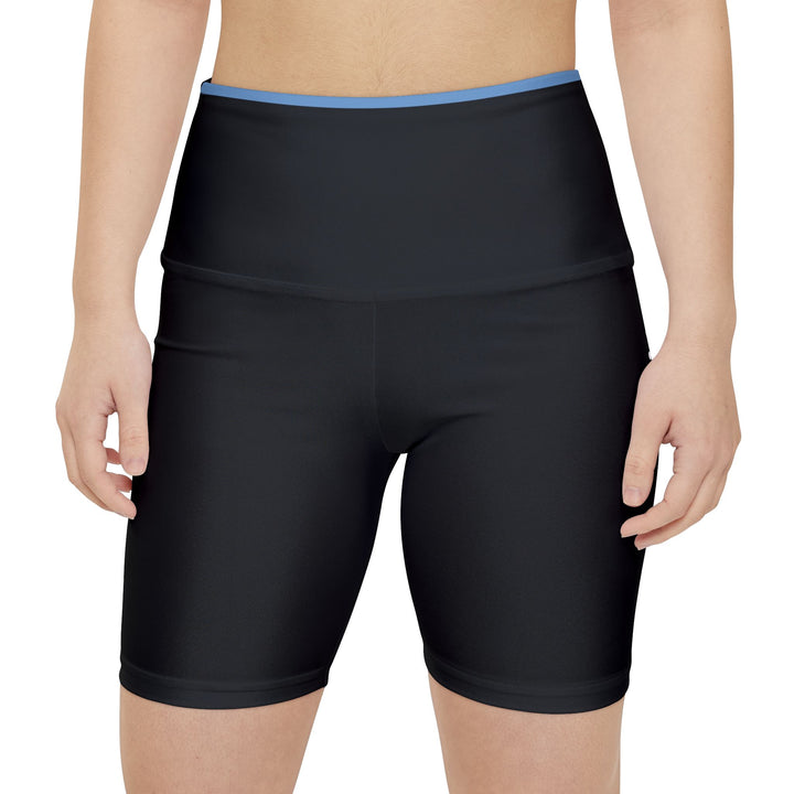 Rejuvenit Core Stripe High-Waist Workout Shorts
