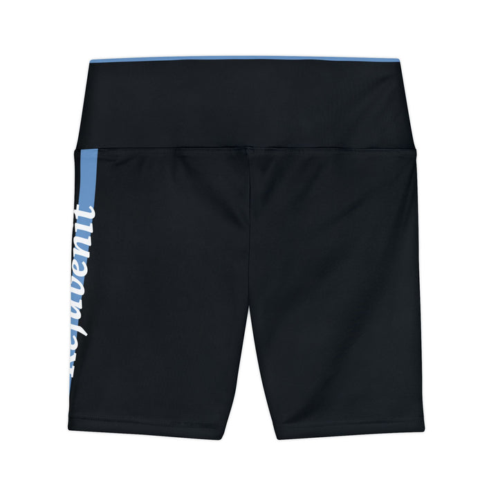 Rejuvenit Core Stripe High-Waist Workout Shorts