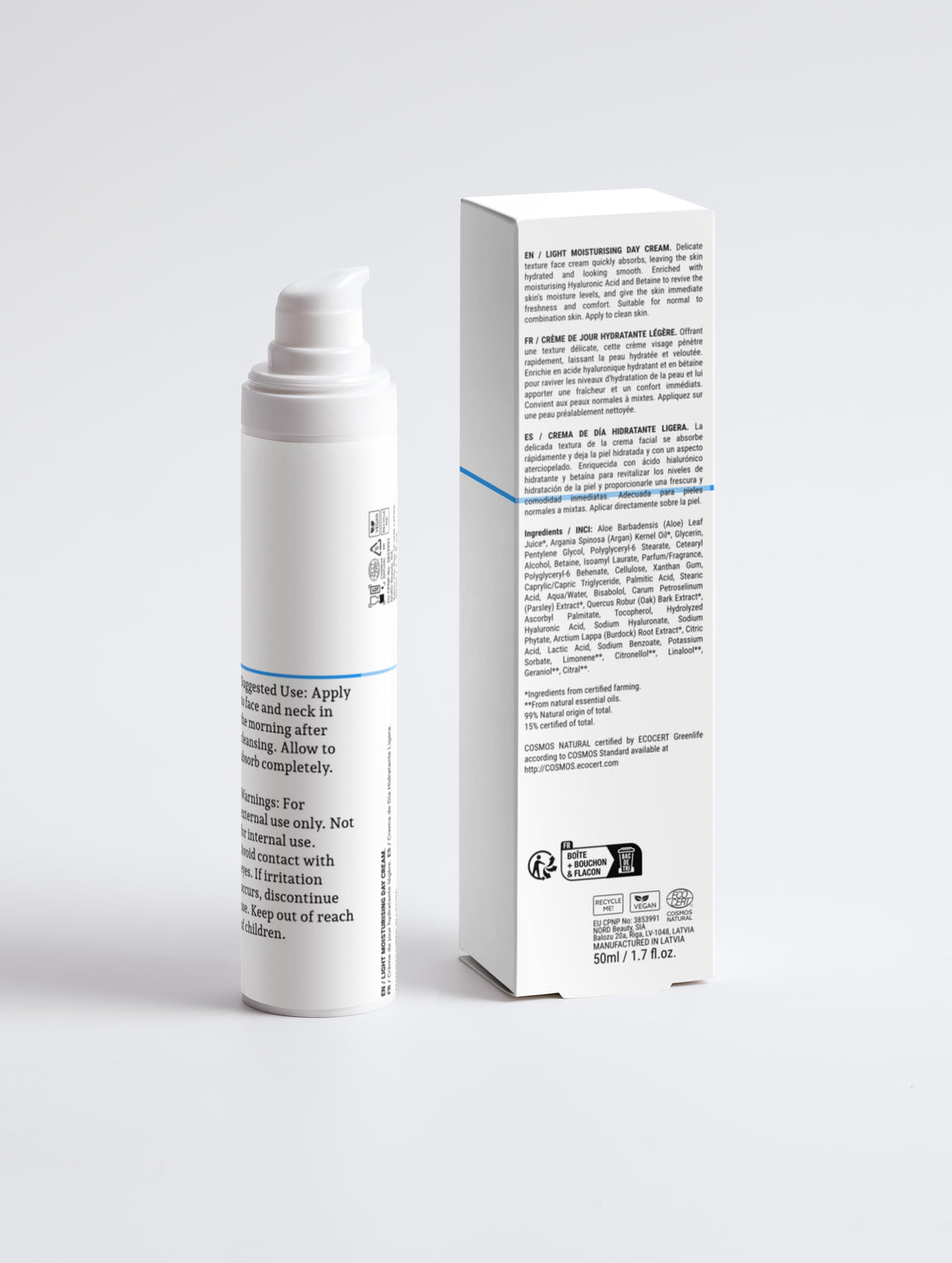 Light Moisturising Day Cream by Rejuvenit (50 ml / 1.69 fl oz)