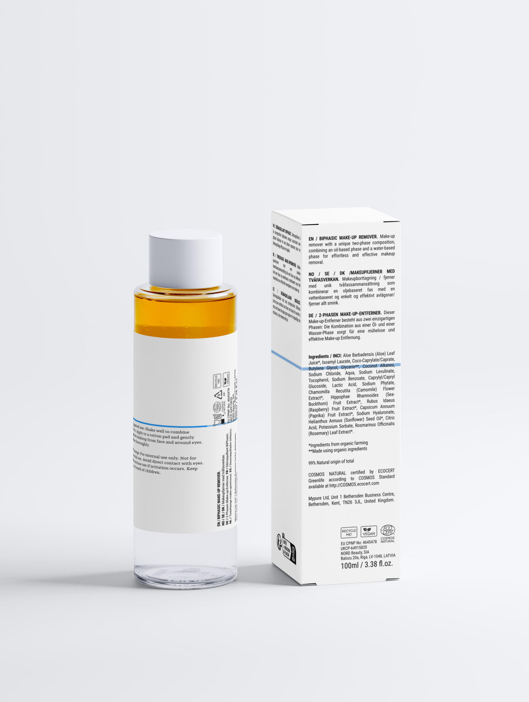 BiPhasic Make-up Remover by Rejuvenit (100 ml / 3.38 fl oz)