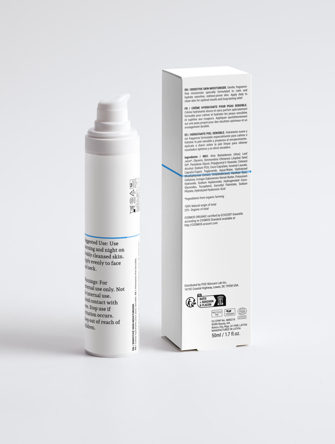 Sensitive Skin Moisturiser by Rejuvenit (50 ml / 1.69 fl oz)