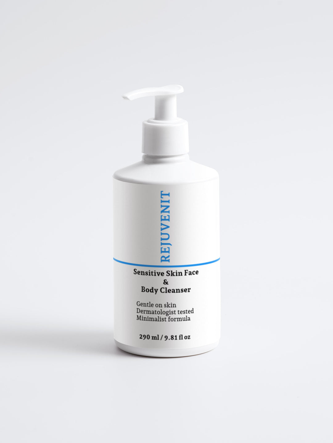 Sensitive Skin Face & Body Cleanser by Rejuvenit (290 ml / 9.81 fl oz)
