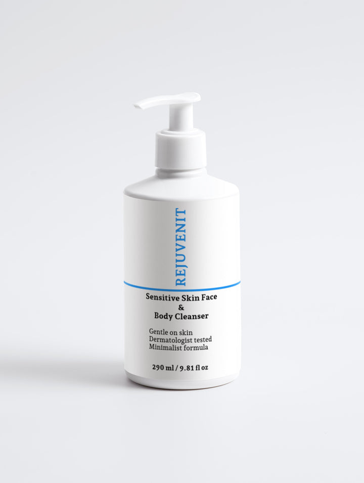 Sensitive Skin Face & Body Cleanser by Rejuvenit (290 ml / 9.81 fl oz)