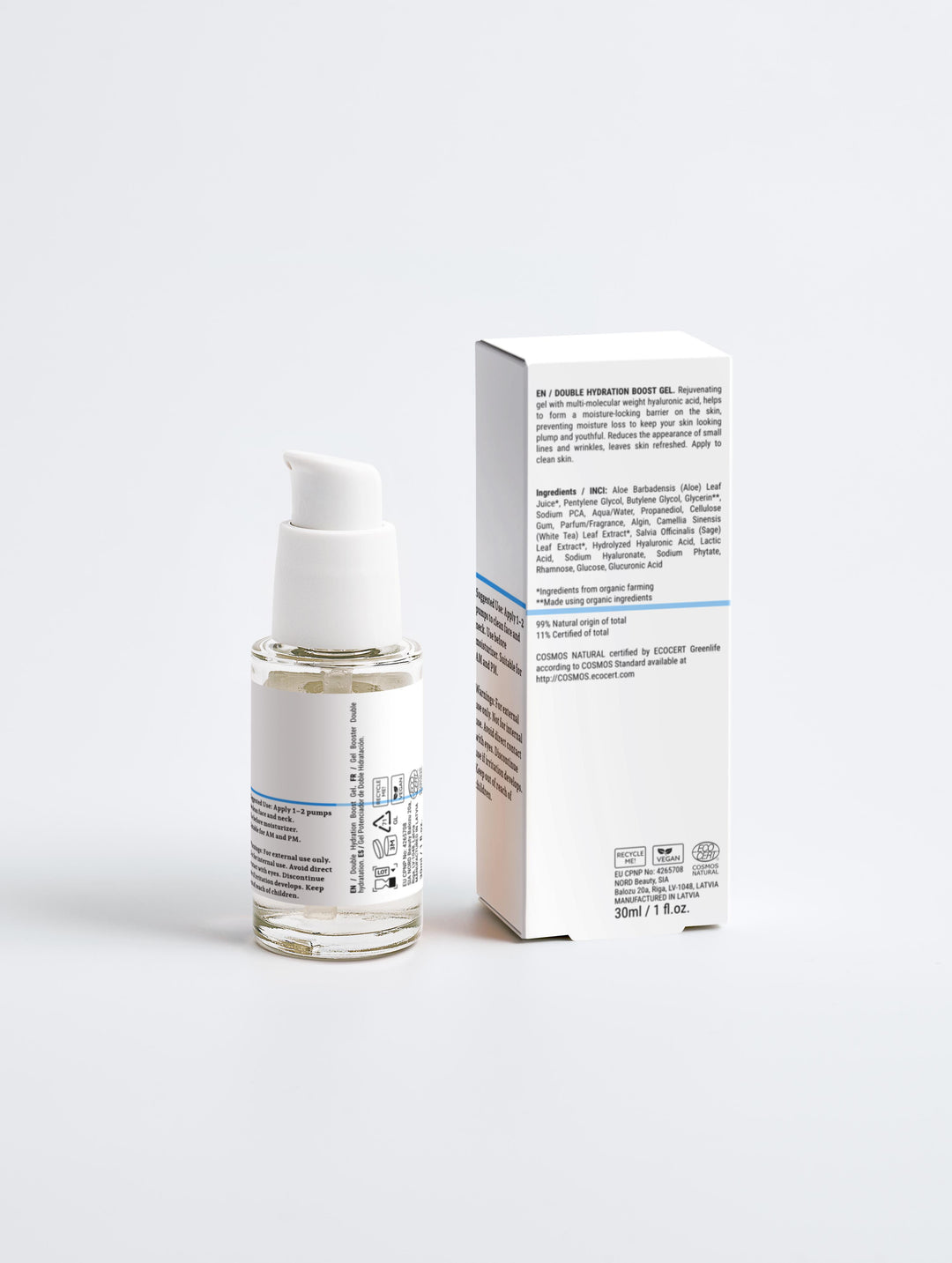 Double Hydration Boost Gel + HA By Rejuvenit (30 ml / 1.01 fl oz)