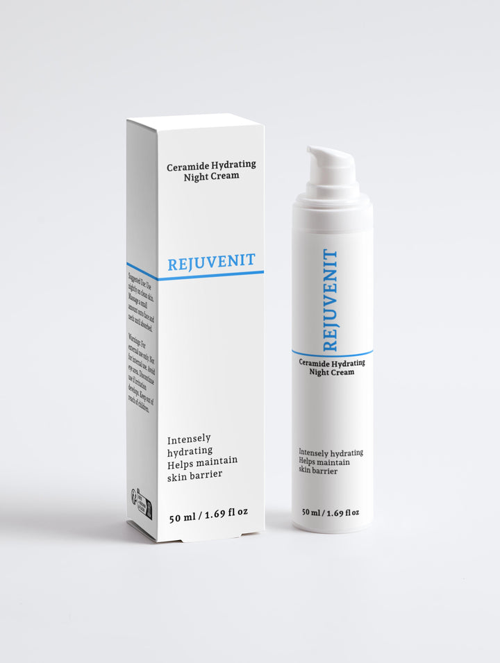 Ceramide Hydrating Night Cream by Rejuvenit (50 ml / 1.69 fl oz)